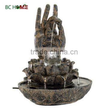 2015 new high quality resin water fountains Buddha style