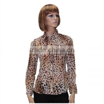 Wholesale 2014 Fashion Ladies animal Print chiffon T-shirt