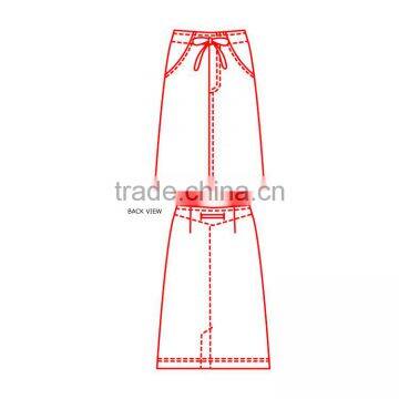 Mid-Calf Length Drawstring Skirt photo-3