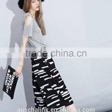 Korean Style Ladies Chic Popular Casual Chiffon Pants Factory Price photo-3