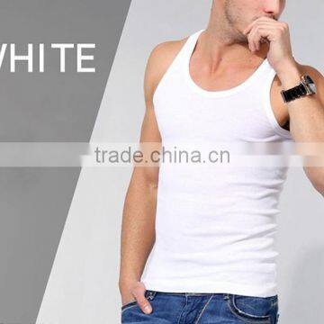 Latest Design Fashion Gym Wholesale 100 Cotton Blank Mens Tank Top, Custom Tank Top photo-3