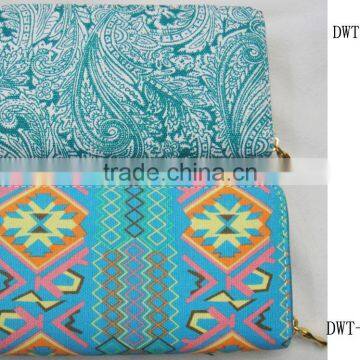 2017 Hot Vogue Sequin Classic Floral Canvas Cotton Latest Wallet photo-5