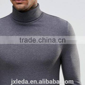 Men Extreme Muscle Skinny Fit Roll Neck Long Sleeve Tee Shirt OEM China Manufacturers photo-3