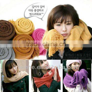 Acrylic Women's Knitted Scarf photo-4