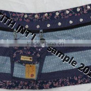 100% Cotton Short Skirt Floral Printed Mini Skirt With Pocket photo-4