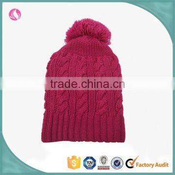 2017 Winter Ladies Fashion Clothing Winter Beanies Knitted Custom Beanie Hat photo-3