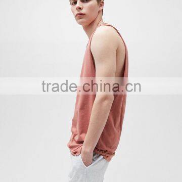 2017 Custom New Design Sleeveless Plain Cotton t Shirt Men photo-2