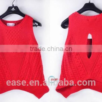 china designed latest 2016 teenager solid colour sleeveless vest