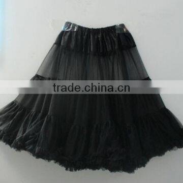 hot sale Brand 55cm New soft Retro Underskirt Swing Vintage Petticoat Fancy Skirt Rockabilly Tutu black and white