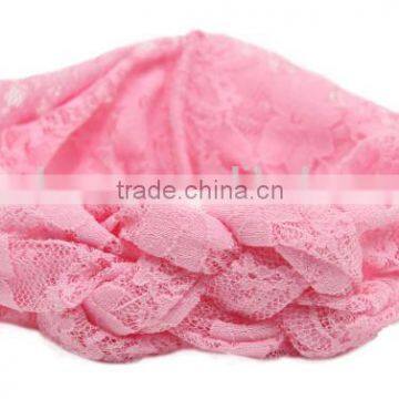 Kids Girl Elastic Lace Cross Headband, Elastic Lace Headband for Kids photo-4