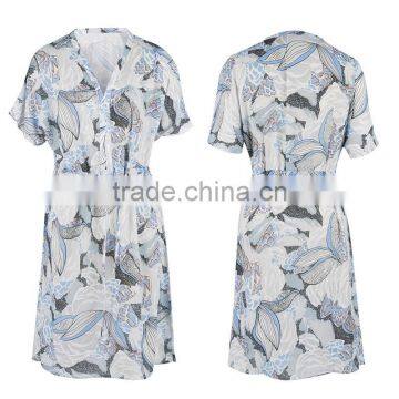Summer New Design Casual Dresses Beach Wind Style Printing High-waist Elegant Thin Ladies Long Chiffon Dress photo-2