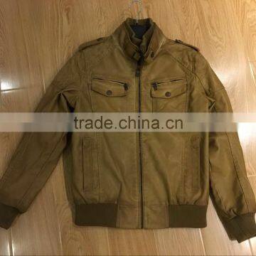 Mens pu Leather Mocorcycle Jacket for Mexico Market for India Market #KMJ9002 9009 photo-3