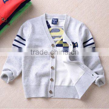 New 2016 Hot Autumn Children Sweater Boys Knitting Cotton Sweater Cardigans photo-4