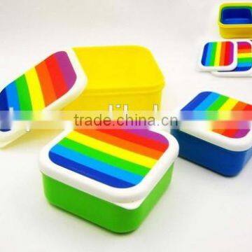 3PCS Square Lunchbox bento box set /storage box