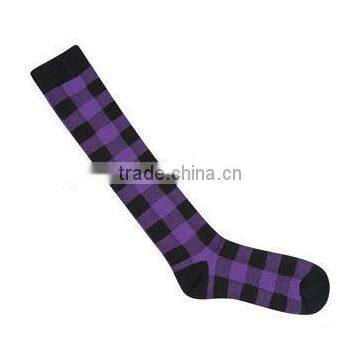 women cotton fashion knee high socks
