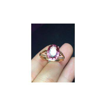 Neffly Fashion Nature Tourmaline Ring 18k Gold Diamond M1045R4378 photo-2