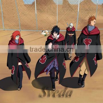 Japanese anime Naruto Cosplay costum Naruto Sasuke cloak Cosplay accessories