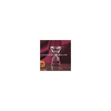 crystal glass souvenir/ crystal gift /good crystal award /crystal trophy