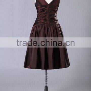 2017 Simple Style Cap Sleeves Red Prom Gown ED134 photo-3