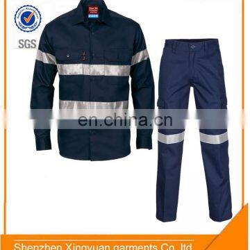 OEM TC Twill Safety Acid Resistant Clothing Suit Include Shirt and Pants With Reflective Tapes photo-5