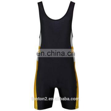 Wholesale Cheap Sublimation Printed Men's Wrestling Singlet photo-3
