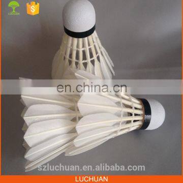 Compound Wood White Duck Feather Profession Training Badminton Cock