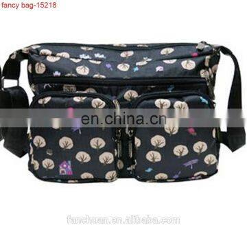 London Casual Vintage Nylon Printed Outdoor Satchel