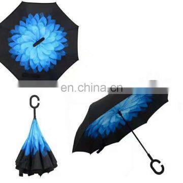 Creative Inverted Windproof Promotion Reverse Car Umbrella