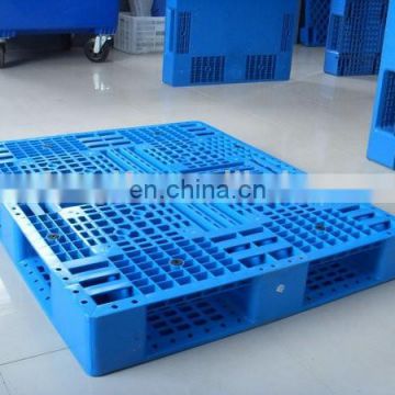 China direct supplier standard size double faced plastic pallet, 4-way plastic board for cargo loading