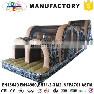 factory price double side inflatable obstacle course races for kids