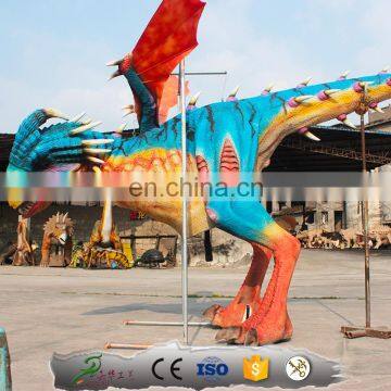 Attractive Dragon Puppet Realistic Animatronic Dinosaur Costume photo-3