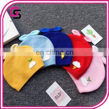 New design cute baby knitted hat high quality hot trendy hats