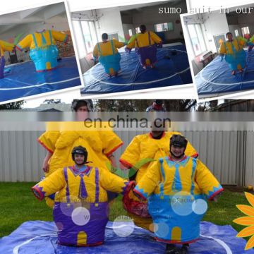 New arrived Clown figure PVC Tarpaulin not inflatable family Sumo suit