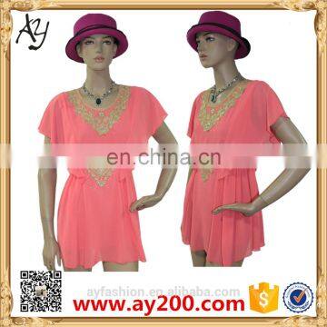 Woman Lady Clothing Elegant Fit and Flare Dress From GuangZhou Manufacture Short dress