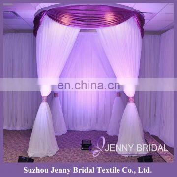 BCK098 white elegant drapes curtains wedding stage backdrop decoration backdrop curtains