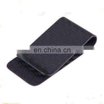 Wholesale cheap simple cool carbon fiber money clip