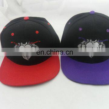 Normal Bill Custom Acrylic Wool Black Youth Snapback 2017 photo-2