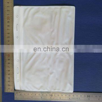white color soft pvc conference name card holder vertical size at 11*16cm