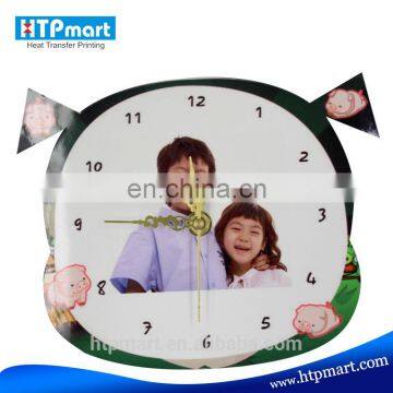 sublimation hard board mdf wall clock for custom printing