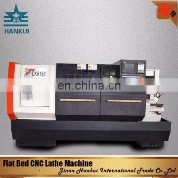 cnc 400mm flat bed lathe fanuc controller