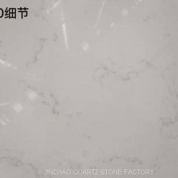 Artificial carrara white color quartz stone