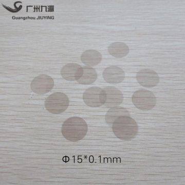 Natural Round Mica Sheet Insulation High Temperature Resistance Highly Transparent Exclusively for Capacitance