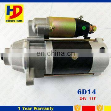 Diesel Engine Spare Parts Of 6D14 Eccentric Starter Motor