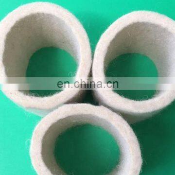 Seamless wool felt tube fabric