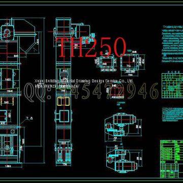 TH630 chain bucket elevator drawings FullMachining drawings