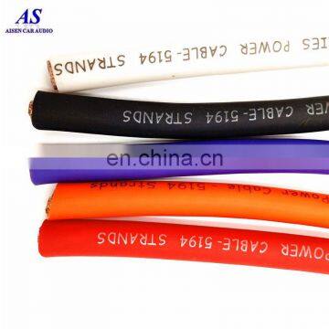 AISEN professional supplier car audio cable 0 GA gauge car battery power wire