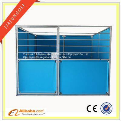 JIAJUN PVC coated fabric Steel Tube Portable Temporary Horse Stable China for equestrian product