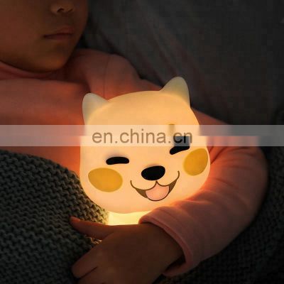 Best selling silicone soft night light kids led lamp phonetic function custom night light for bedroom