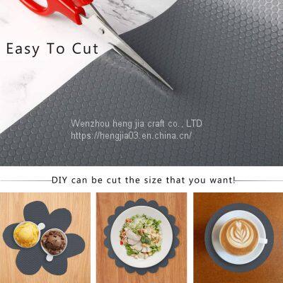 Shelf Liner Kitchen Drawer Mat, Refrigerator Liner Non-viscous EVA Material Waterproof and Durable Table Mat is Suitable for the Refrigerator Cabinet, Cabinet, Drawer Liners - Gray photo-4
