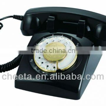 retro black home telephone